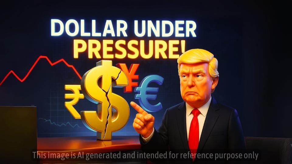 डॉलर की गिरावट, अमेरिकी GDP में 0.5% की गिरावट, भारत–अमेरिका व्यापार वार्ता ठप: डॉलरीकरण खत्म होने का डर बढ़ा