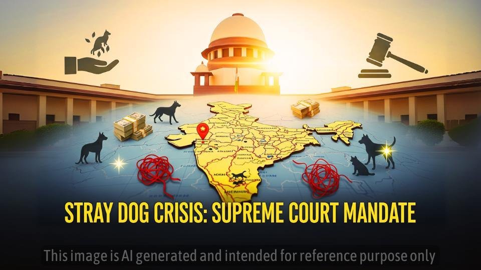भारत के सर्वोच्च न्यायालय का आवारा कुत्तों पर ऐतिहासिक आदेश: भारत की जटिल पशु कल्याण बहस में एक गहन अवलोकन