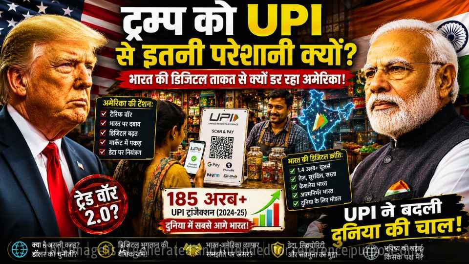 भारत और ट्रम्प फैक्टर: क्या अमेरिका हमारी डिजिटल भुगतान संप्रभुता को खत्म करना चाहता है?